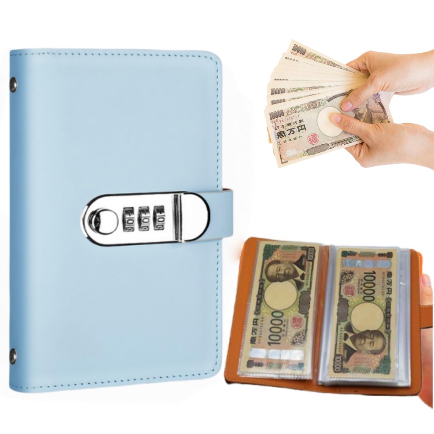 Amazon.co.jp: 貯金箱 お札 お金仕分け 封筒貯金 鍵付き 収納ボックス